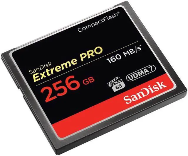 Alt view image 2 of 3 - SanDisk Extreme Pro 256GB Compact Flash CF Card Model CFXPS-256G-X46 (160MB/s)