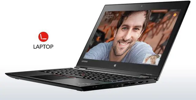 Alt view image 2 of 7 - Lenovo ThinkPad Yoga 260 Convertible - 12.5" Touch, Core i5 6300U 2.4GHz, 8 GB RAM, 256 GB SSD, Win 10 Pro - Grade B