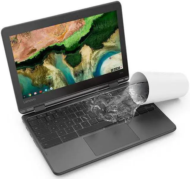 Alt view image 3 of 6 - Lenovo N23 Yoga 2-in-1 Convertible Chromebook: 11.6-Inch HD IPS Touch Screen, MTK 8173c Quad-Core, 4GB RAM, 32GB SSD, Chrome OS  (Grade B/C Condition)