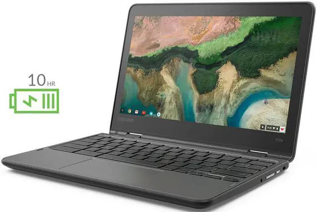 Alt view image 4 of 6 - Lenovo N23 Yoga 2-in-1 Convertible Chromebook: 11.6-Inch HD IPS Touch Screen, MTK 8173c Quad-Core, 4GB RAM, 32GB SSD, Chrome OS  (Grade B/C Condition)