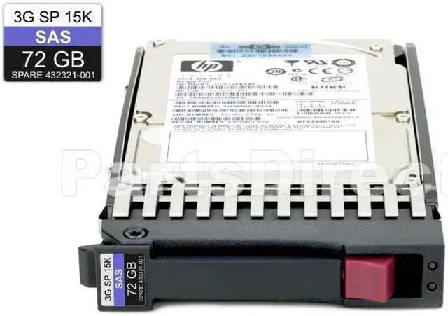 Alt view image 3 of 7 - HPE 431935-B21 72 GB Hard Drive - 2.5" Internal - SAS (3Gb/s SAS)