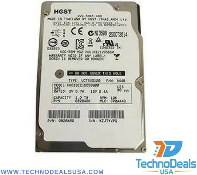 Alt view image 2 of 6 - HITACHI Huc101212Css600  New With Full Mfg Warranty. Ultrastar C10K1200 1.2Tb 10000Rpm Sas6Gbits 64Mb Buffer 2.5Inch Sff Enterprise Hard Drive