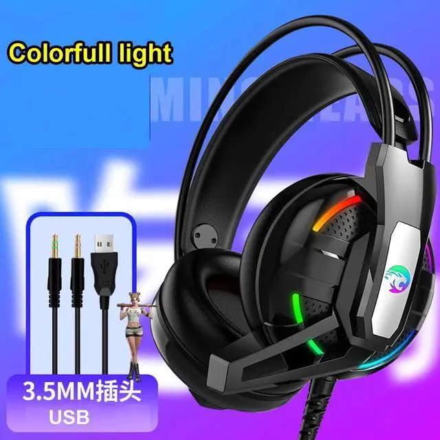 Alt view image 4 of 5 - Gaming Headphone Stereo Earphones Headset Earphones with Microphone for PC Mobile Phone Game Internet cafe