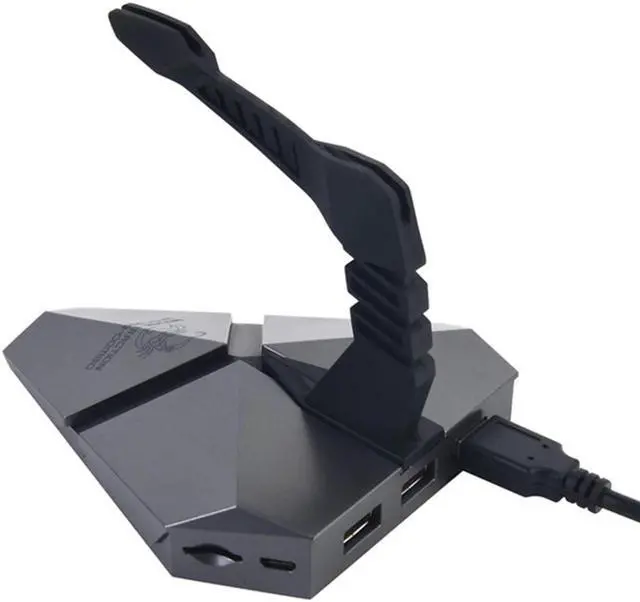 Alt view image 4 of 5 - Speed 3-Port USB HUB 2.0 3.0 Gaming HUB Mouse Bun USB Hub Splitter TF Card Reader Mouse Clamp USB-COMBO Bait