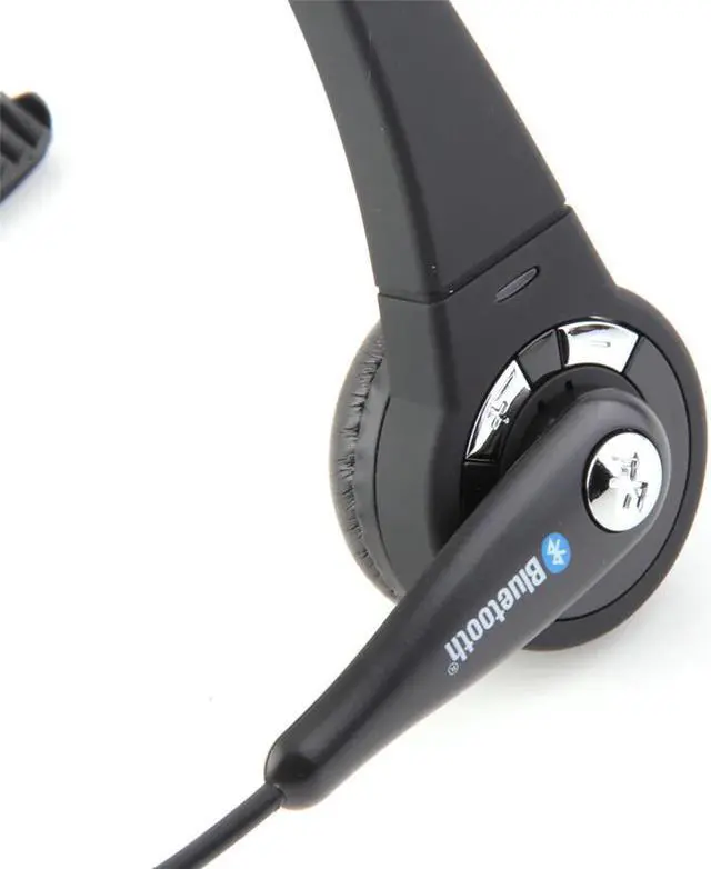 Alt view image 2 of 5 - Mono Wireless Bluetooth Headset Headphones Noise Canceling with Mic Handsfree for PC PS3 Gaming Mobile Phone Laptop