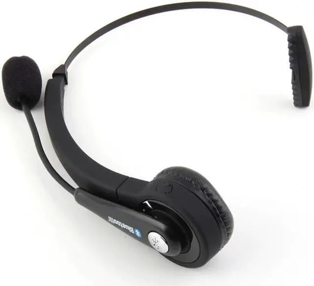 Alt view image 4 of 5 - Mono Wireless Bluetooth Headset Headphones Noise Canceling with Mic Handsfree for PC PS3 Gaming Mobile Phone Laptop