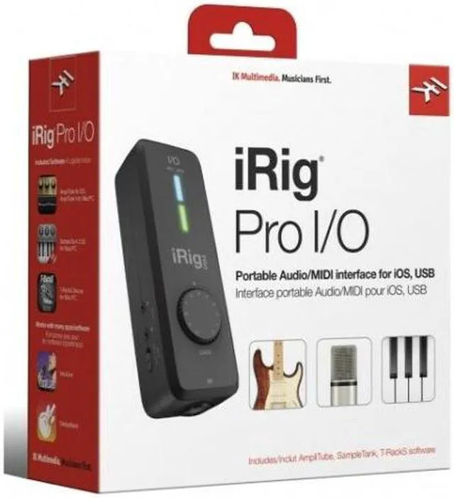 Alt view image 7 of 7 - IK Multimedia iRig Pro I/O Audio MIDI Interface