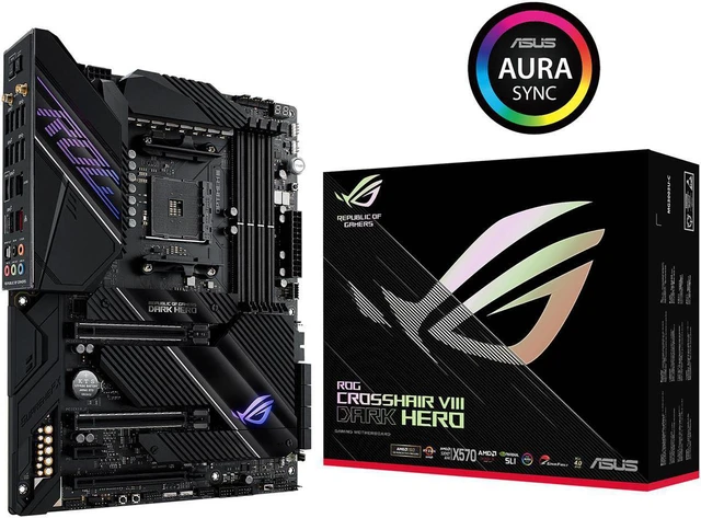 Main image of ASUS ROG Crosshair VIII Dark Hero AM4 AMD X570S SATA 6Gb/s ATX AMD Motherboard OPENBOX