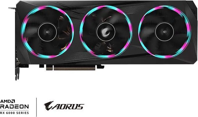 Alt view image 2 of 2 - GIGABYTE AORUS Radeon RX 6700 XT ELITE 12G Graphics Card, WINDFORCE 3X Cooling System, 12GB 192-bit GDDR6, GV-R67XTAORUS E-12GD Video Card