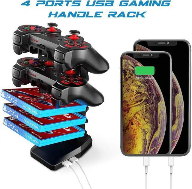 Alt view image 4 of 7 - Vitesse 63 Inch Gaming Desk, Ergonomic Office PC Computer Desk with Large Mouse Pad, Z Shaped Gamer Tables Pro with USB Gaming Handle Rack, Stand Cup Holder and Headphone Hook