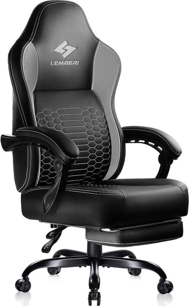 Main image of Vitesse Big and Tall Gaming Chair 400lb Weight Capacity,Gamer Chairs for Adults,Video Game Chair wth Footrest,Racing Style Computer Gamer Chair with Headrest and Lumbar Support