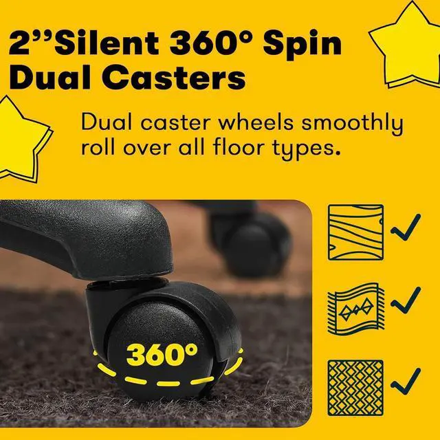 Alt view image 5 of 7 - Vitesse Home Office Chair, 300LBS 8Hours Heavy Duty Design, Ergonomic High Back Cushion Lumbar Back Support, Computer Desk Chair, Big and Tall Chair, Adjustable Executive Leather Chair With Arms Brown