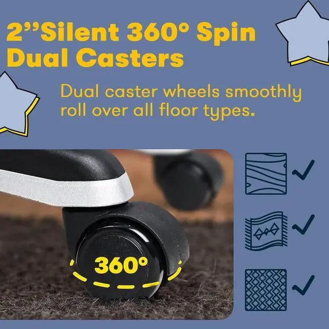 Alt view image 5 of 7 - Vitesse Home Office Chair, 400LBS 8Hours Heavy Duty Design, Ergonomic High Back Cushion Lumbar Back Support, Computer Desk Chair, Big and Tall Chair, Adjustable Executive Leather Chair With Arms