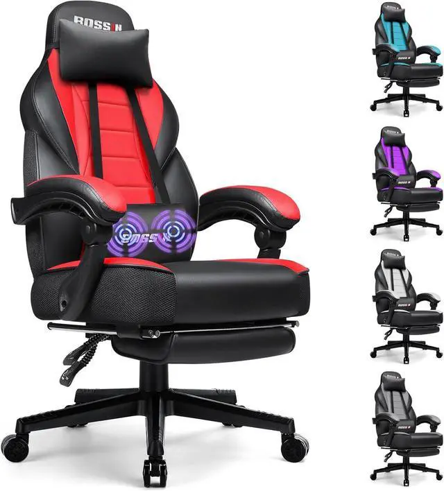 VITESSE Racing Style Gaming Chair, Leather Computer Chair with