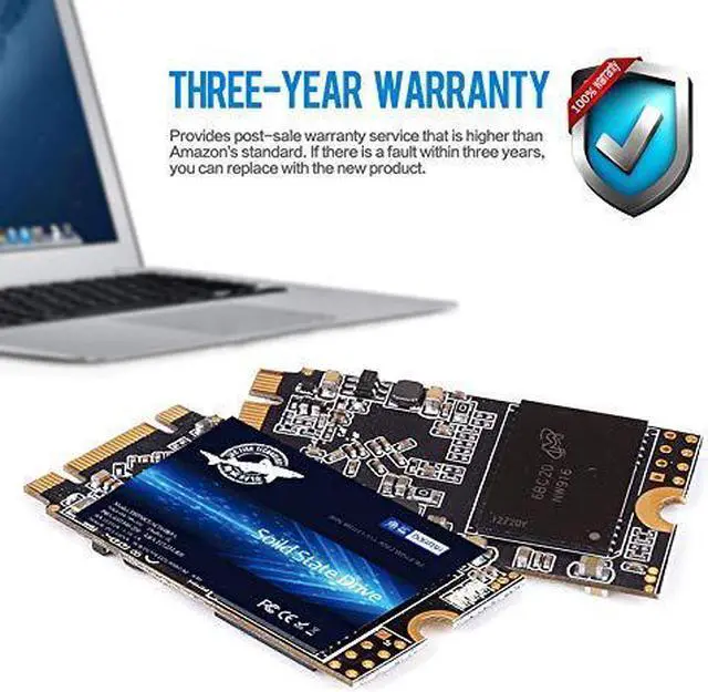 Alt view image 4 of 7 - M.2 2242 SSD 2TB Dogfish 3D NAND QLC SATA III 6 Gb/s, Internal Solid State Drive Compatible with Desktop PC Laptop (M.2 2242 2TB)