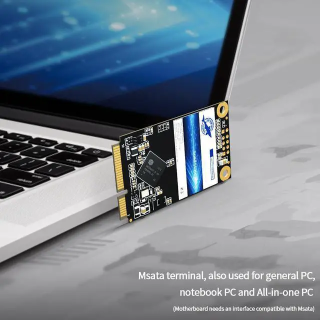 Alt view image 7 of 7 - Dogfish mSATA SSD 2TB SATA III 3D NAND TLC 6 Gb/s (30x50.9mm) Internal Solid State Drive Mini SATA Compatible with Desktop PC Laptop (mSATA 2TB)