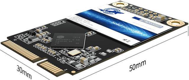 Dogfish mSATA SSD 2TB SATA III 3D NAND TLC 6 Gb/s (30x50.9mm