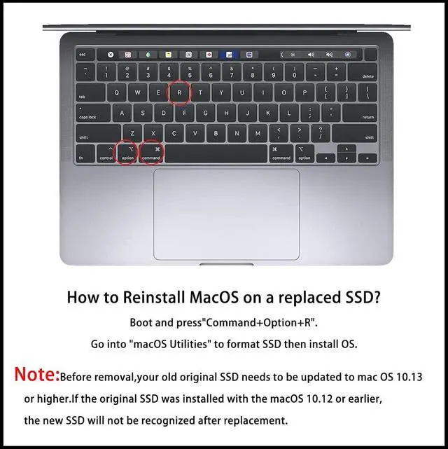 Alt view image 6 of 7 - THREE COLOUR DOGFISH SSD 1000GB NVMe Replacement for MacBook Air A1465 A1466(2013-2015,2017), MacBook Pro A1502 A1398(Retina 2013-2015), iMac A1418 A1419(2013-2017), Mac OS Pre-Installed