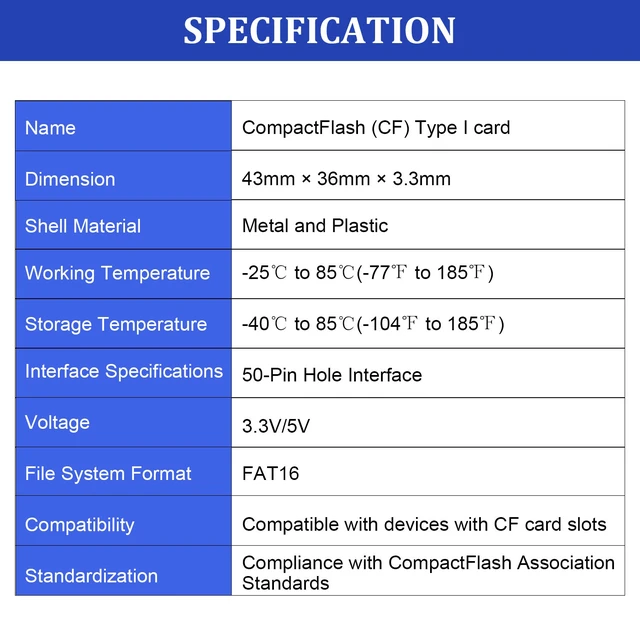 Alt view image 3 of 7 - THREE COLOUR DOGFISH Compact Flash Memory Card 2GB 10PACK Industrial CF Type I Card FAT16 CF Cards for Industrial Equipment and Vintage Digital Cameras