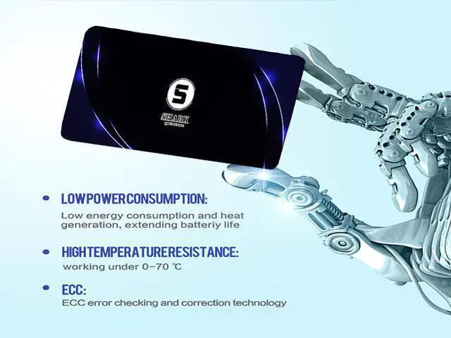 Alt view image 5 of 5 - Shark SSD 64G SATA3 3D NAND 2.5 Inch 7MM Height MLC TLC Desktop Laptop Hard Drive