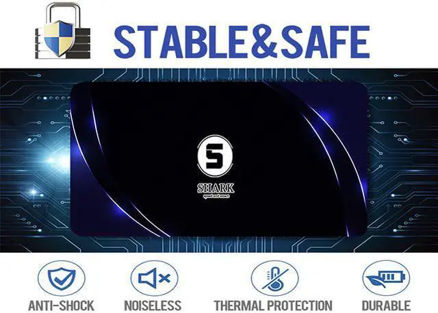 Alt view image 6 of 6 - Shark SSD 240GB SATA3 3D NAND 2.5 Inch 7MM Height MLC TLC Desktop Laptop Hard Drive