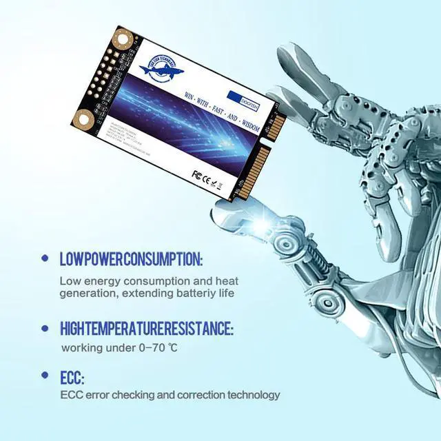 Alt view image 3 of 5 - Dogfish mSATA SSD 60GB 3D NAND MLC SATA III 6 Gb/s, mSATA (30x50.9mm) Internal Solid State Drive Compatible with Desktop PC Laptop (mSATA 60GB)
