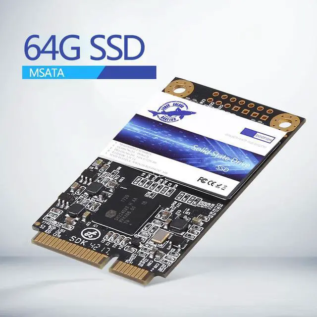 Alt view image 2 of 7 - Dogfish mSATA 64GB  SATA III 3D NAND 6 Gb/s Internal Solid State Drive Mini Sata SSD Disk Notebooks Tablets and Ultrabooks (mSATA 64GB)