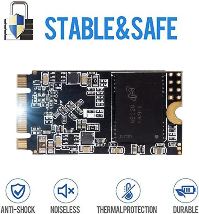 Alt view image 3 of 6 - M.2 2242 SSD 120GB Dogfish 3D NAND TLC SATA III 6 Gb/s, Internal Solid State Drive Compatible with Desktop PC Laptop (M.2 2242 120GB)