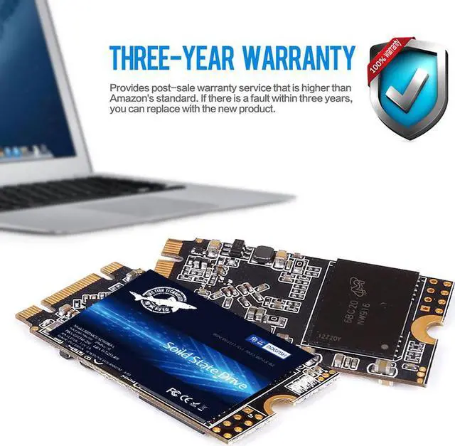 Alt view image 2 of 6 - M.2 2242 SSD 120GB Dogfish 3D NAND TLC SATA III 6 Gb/s, Internal Solid State Drive Compatible with Desktop PC Laptop (M.2 2242 120GB)