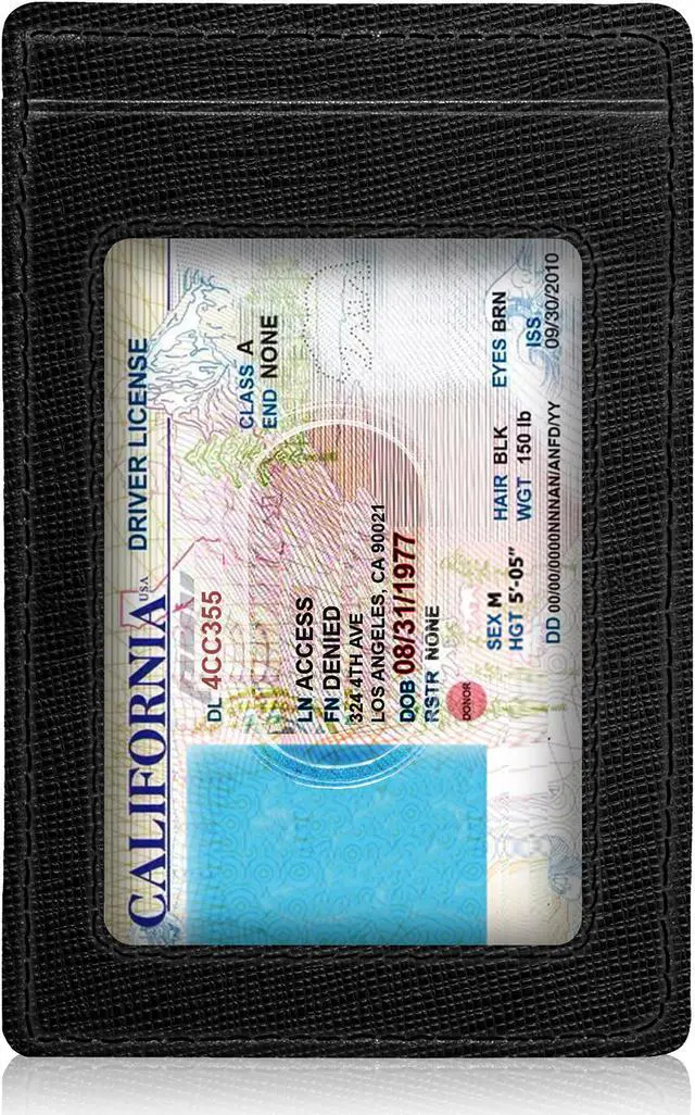 Alt view image 3 of 14 - Slim Minimalist Wallets for Men & Women - Front Pocket Wallet RFID Blocking Card Holder
