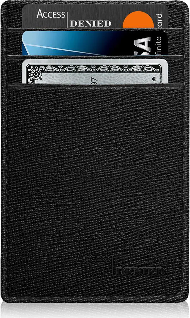Alt view image 4 of 14 - Slim Minimalist Wallets for Men & Women - Front Pocket Wallet RFID Blocking Card Holder