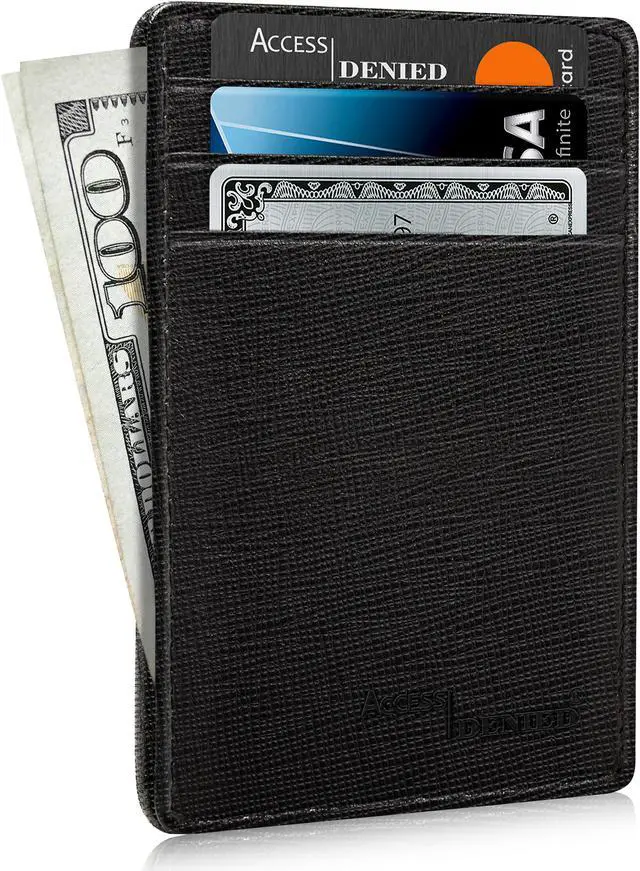 Main image of Slim Minimalist Wallets for Men & Women - Front Pocket Wallet RFID Blocking Card Holder