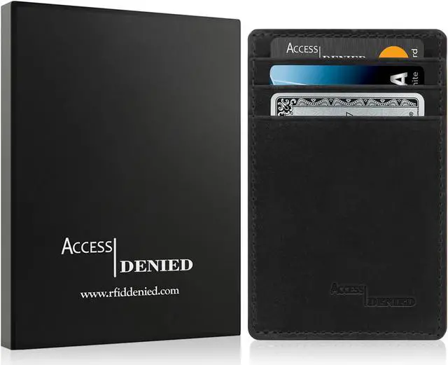 Alt view image 7 of 7 - Slim Minimalist Wallets for Men & Women - Front Pocket Wallet RFID Blocking Card Holder
