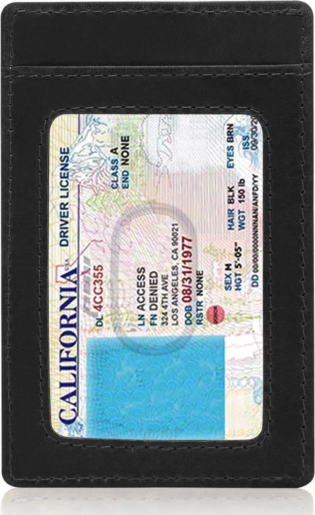 Alt view image 3 of 7 - Slim Minimalist Wallets for Men & Women - Front Pocket Wallet RFID Blocking Card Holder