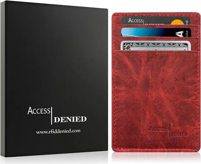 Alt view image 7 of 14 - Slim Minimalist Wallets for Men & Women - Front Pocket Wallet RFID Blocking Card Holder