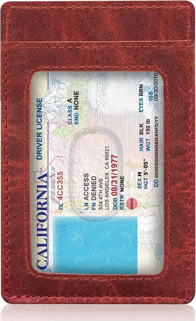 Alt view image 3 of 14 - Slim Minimalist Wallets for Men & Women - Front Pocket Wallet RFID Blocking Card Holder