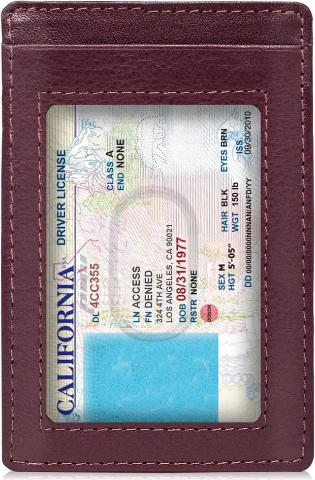 Alt view image 3 of 7 - Slim Minimalist Wallets for Men & Women - Front Pocket Wallet RFID Blocking Card Holder