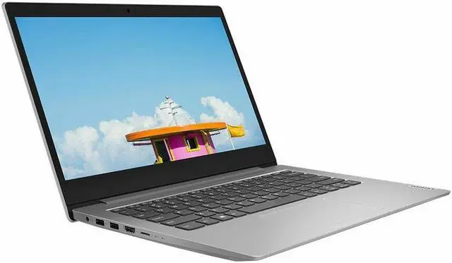 Alt view image 2 of 6 - Lenovo ideapad Slim 1-14AST-05 Laptop, 14" HD (1366x768), AMD A6-9220e, 4GB Soldered RAM, 64GB eMMC 5.1, Windows 10