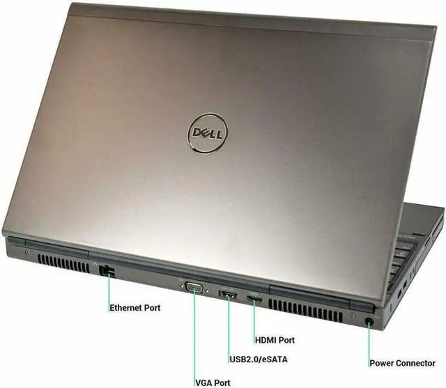 Alt view image 6 of 7 - Dell Precision M4800 Business Laptop, 15.6" FHD( 1920x1080), Intel Core i7-4800MQ, 16GB DDR3L Ram, 256GB SSD, NVIDIA Quadro K2100M, Windows 10 Pro