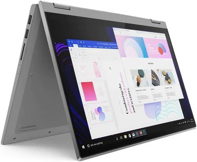Main image of Lenovo Flex 5 2-in-1 Laptop, 14.0" FHD (1920 x 1080) Touchscreen, AMD Ryzen 3 5300U, 8GB RAM, 256GB SSD, Windows 11