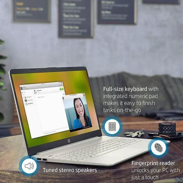 Alt view image 3 of 5 - HP Laptop 15-dw3363st Laptop, 15.6" FHD (1920 x 1080), Intel Core i3-1125G4, 8 GB RAM, 256 GB SSD, Windows 11