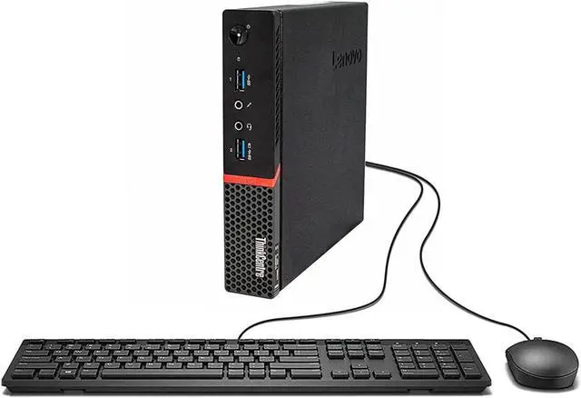 Alt view image 3 of 7 - Lenovo Thinkcentre M700 Tiny Form Factor (MFF) Desktop, Intel 6th Gen Core i5-6500T, 32GB RAM, 1TB SSD, Windows 10 Pro