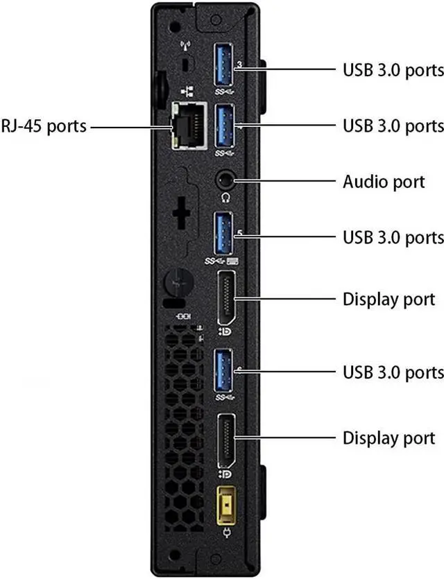 Alt view image 5 of 7 - Lenovo Thinkcentre M700 Tiny Form Factor (MFF) Desktop, Intel 6th Gen Core i5-6500T, 32GB RAM, 1TB SSD, Windows 10 Pro