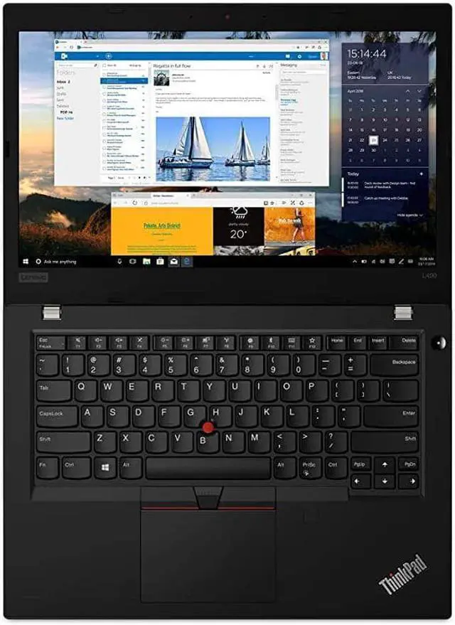Alt view image 5 of 7 - Lenovo ThinkPad L490 Business Laptop, 14.0'' FHD (1920x1080) Non-Touch, Intel 8th Gen Core i7-8665U, 16GB RAM, 512GB SSD, Windows 10 Pro