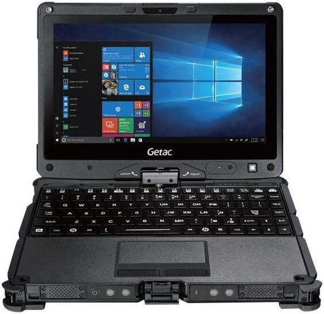 Alt view image 3 of 6 - Getac V110 G4 RUGGED Business Laptop, 11.6" HD (1366x768) Touchscreen, 7th Gen Intel Core i5-7200U, 8GB RAM, 256GB SSD, Windows 10 Pro