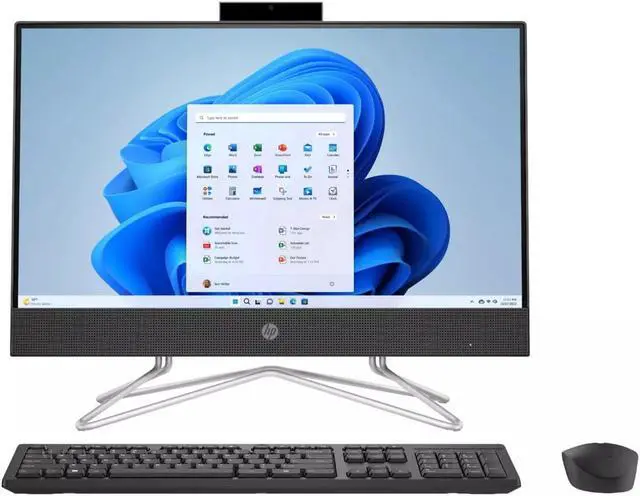Main image of HP 22-dd0153w All-In-One Desktop, 21.5" FHD (1920 x 1080) Non-Touch, Intel Pentium Silver J5040, 8GB RAM, 128GB SSD, Windows 11 S