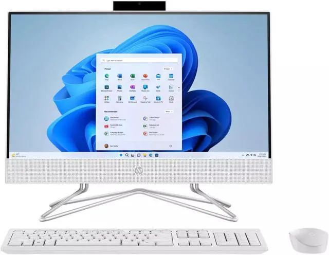 Main image of HP 22-dd0143w All-In-One Desktop, 21.5" FHD (1920 x 1080) Non-Touch, Intel Pentium Silver J5040, 8GB RAM, 128GB SSD, Windows 11 S