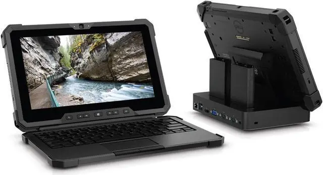 Alt view image 5 of 7 - Dell Latitude 7212 Rugged Tablet 11.6" FHD TOUCH i7-8650U 16GB 128GB SSD GPS 3Yr