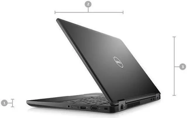 Alt view image 3 of 7 - Dell Latitude 5580 15.6" FHD 1080p I7-7600U 16GB 256GB SSD Webcam Windows 10 Pro Warranty