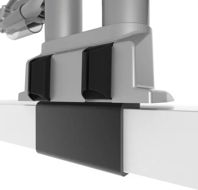 Alt view image 13 of 19 - Kanto DMS2000S Dual-Monitor Desktop Mount for 17-inch to 32-inch Displays - Silver